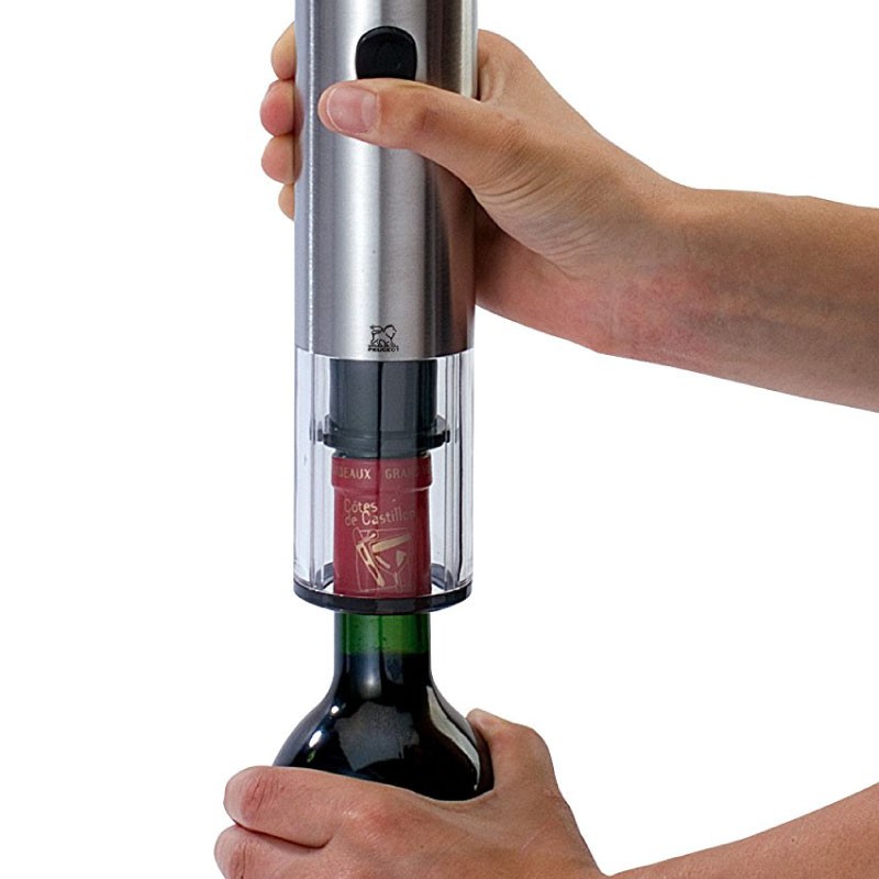 Electric Corkscrew Elis Stainless Steel Peugeot Saveurs