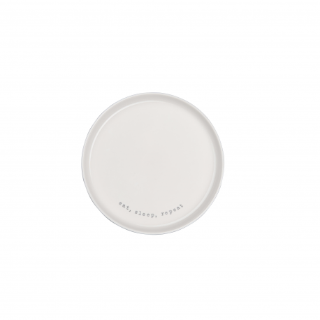 Eat, Sleep, Repeat Dessert Plate - Hey! Grey - Asa Selection ASA SELECTION ASA17144277