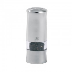Electric Pepper Mill 14cm - Zeli Stainless Steel - Peugeot Saveurs