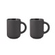Mugs 35Cl - Theo 2Pcs Black Matt - Stelton STELTON STTX-639