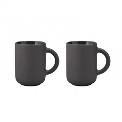 Mugs 35Cl - Theo 2Pcs Black Matt - Stelton STELTON STTX-639