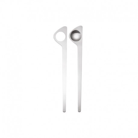 Cubiertos De Ensalada Arne Jacobsen Plata - Stelton STELTON STT023-1