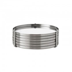 Juego 6 Posavasos Plata - Stelton STELTON STT019-1