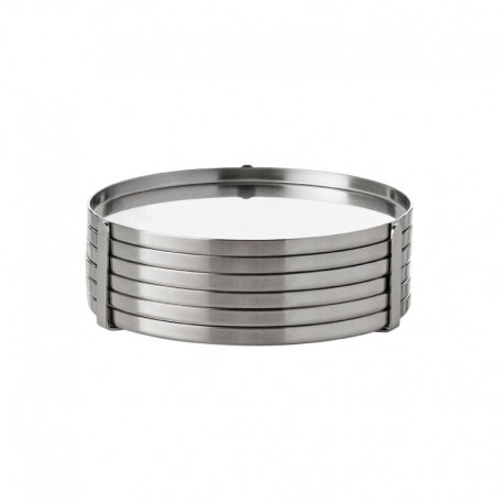 Juego 6 Posavasos Plata - Stelton STELTON STT019-1