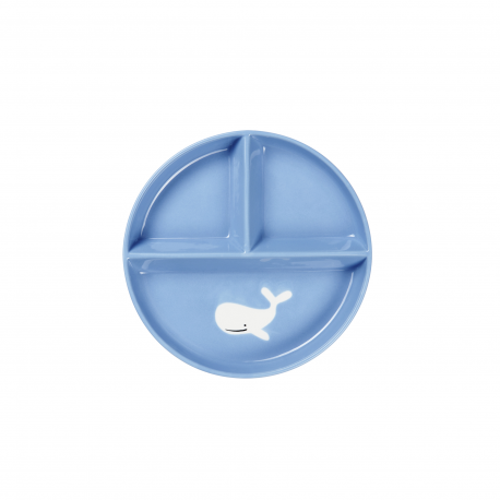 Plato Infantil 18cm Ballena - Buddies Azul - Asa Selection ASA SELECTION ASA49140514