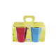 Set of 4 Cups 100ml - Tapero & Ti Amo Viva Multicolour - Asa Selection ASA SELECTION ASA55079540