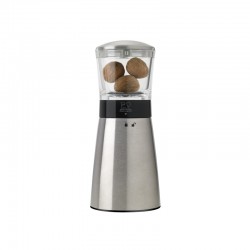 Nutmeg Mill 15cm - Daman Transparent And Stainless Steel - Peugeot Saveurs
