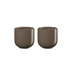 Set of 2 200ml Tea Cups - Coppa Kaori Brown - Asa Selection ASA SELECTION ASA19082211