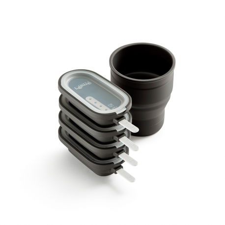 Set of 4 Ice Cream Moulds - Classic Creamy Dark Brown - Lekue LEKUE LK3400235SURU150
