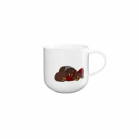 Caneca Cães 400ml - Coppa Winter Animals Branco - Asa Selection ASA SELECTION ASA19491014