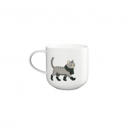 400ml Cat Mug - Coppa Winter Animals White - Asa Selection ASA SELECTION ASA19493014