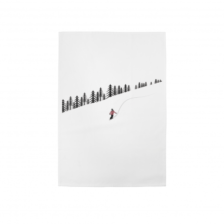 Paño de Cocina Snowboard - Snow Tracks Blanco - Asa Selection ASA SELECTION ASA37812065