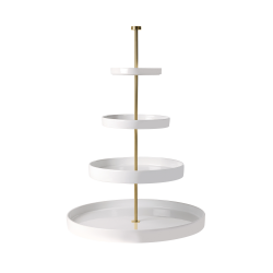 Etagere Branco/Dourado 4 Níveis 61cm - Grande - Asa Selection