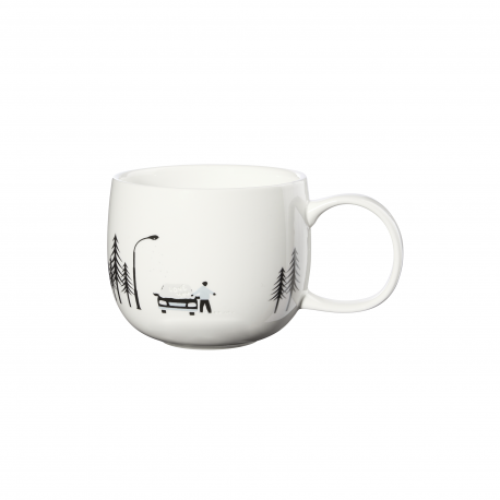 400ml Love Message Mug - Joy Snow Tracks White - Asa Selection ASA SELECTION ASA16877286