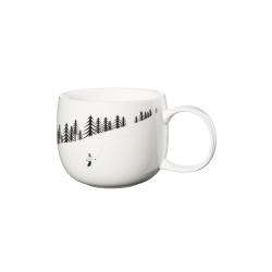 400ml Snowboarding Mug - Joy Snow Tracks White - Asa Selection ASA SELECTION ASA16879286