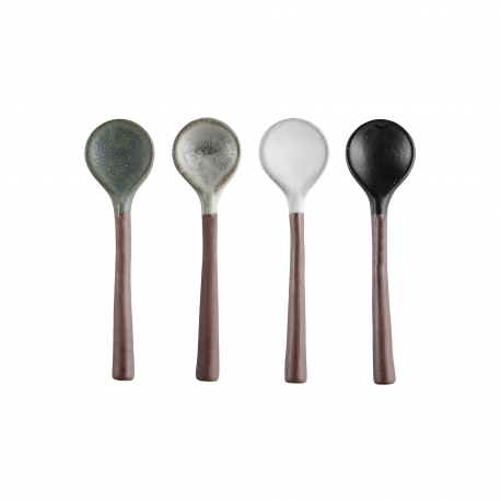 Set 4 Multicoloured Matt Ceramic Spoons 12cm - Umami - Asa Selection ASA SELECTION ASA10961580