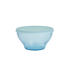 Light Blue Glass Container with Lid 15cm - Fresco Light Blue - Alessi ALESSI ALESDC08/15LAZ