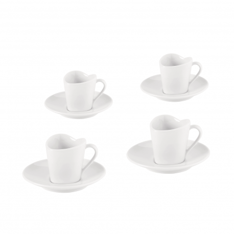 Conjunto de 4 Chávenas de Café com Pires - To Branco - Alessi ALESSI ALESMMI35SET1