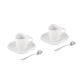 Conjunto de 2 Chávenas de Café com Pires e Colheres - To Branco - Alessi ALESSI ALESMMI35SET2