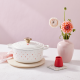 Cocotte Redonda com Corações 22cm - L'Amour Branco - Le Creuset LE CREUSET LC21177228451450