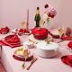 Cocotte Redonda con Corazones 22cm - L'Amour Blanco - Le Creuset LE CREUSET LC21177228451450