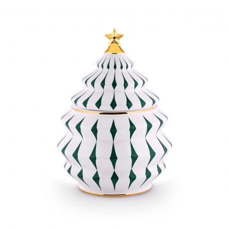 Green Porcelain Biscuit Jar - Delight Green - Alessi ALESSI ALESNZ02GR