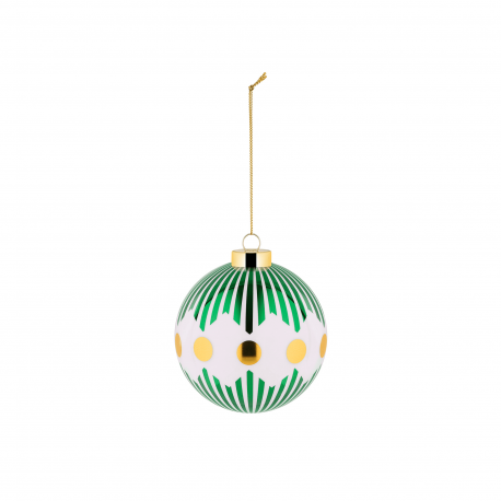 Bola de Natal Riscas e Bolas Verde - Delight - Alessi ALESSI ALESNZ041GR