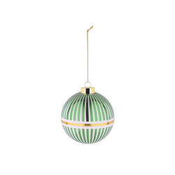 Green Christmas Ball Stripes - Delight Green - Alessi ALESSI ALESNZ042GR