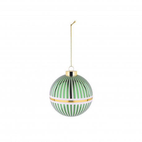 Green Christmas Ball Stripes - Delight Green - Alessi ALESSI ALESNZ042GR