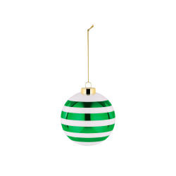 Bola de Natal Riscas Horizontais Verde - Delight - Alessi ALESSI ALESNZ044GR