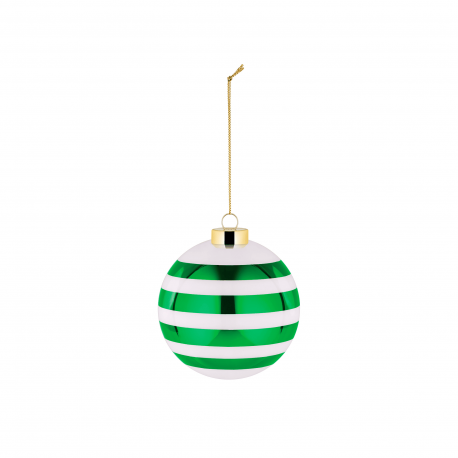 Bola de Natal Riscas Horizontais Verde - Delight - Alessi ALESSI ALESNZ044GR