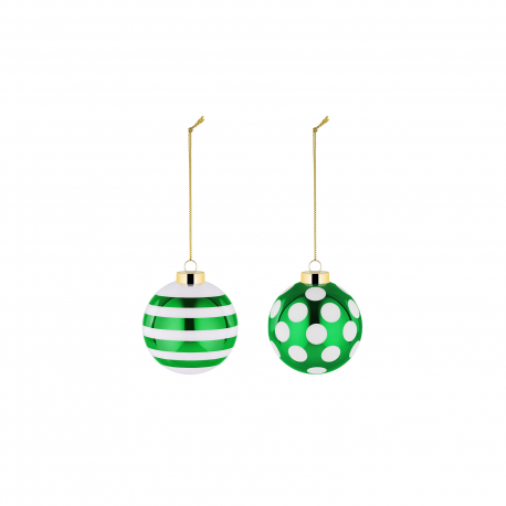 Set de 2 Bolas de Navidad Set2 - Delight Verde - Alessi ALESSI ALESNZ04SET2GR