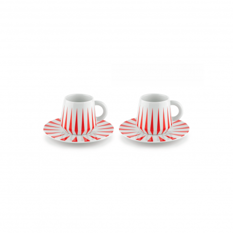 Conjunto 2 Chávenas de Café com Pires Vermelho - Delight - Alessi ALESSI ALESNZ08SET