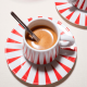 Juego de 2 Tazas de Café con Platos - Delight Rojo - Alessi ALESSI ALESNZ08SET