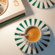 Juego de 2 Tazas de Café con Platos Verde - Delight - Alessi ALESSI ALESNZ08SETGR