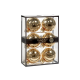Set of 6 Shiny Gold Christmas Baubles 7cm - Goodwill GOODWILL GWUG60000