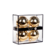 Conjunto 4 Bolas de Natal Dourado Brilhante 10cm - Goodwill GOODWILL GWUG60028