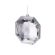 Silver Faceted Jewel Ornament 17cm Silver - Goodwill GOODWILL GWPL52809