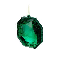 Ornamento Joia Facetada Verde 17cm - Goodwill GOODWILL GWPL52813