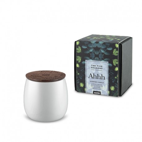 Small Scented Candle Ahhh - The Five Seasons White - Alessi ALESSI ALESMW62S 2W