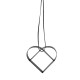 Ornamento Coração Pequeno Preto - Figura - Stelton STELTON STT10600-1