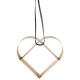 Ornamento Coração Grande Dourado - Figura - Stelton STELTON STT10604