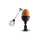 Set of 2 Spoons wiht Egg Opener - Dressed Steel - Alessi ALESSI ALESMW20S2