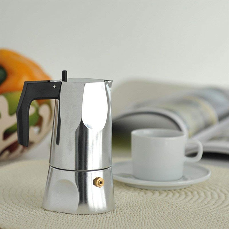 Espresso Coffee Maker 70ml Ossidiana Steel Alessi