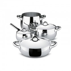 Cookware Set of 7 Pieces - Mami Steel - Alessi