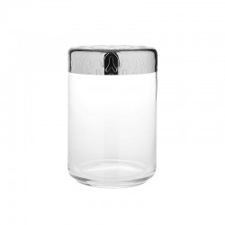 Jar with Hermetic Lid 1lt - Dressed Silver - Alessi ALESSI ALESMW21/100