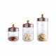 Jar with Hermetic Lid 750ml - Circus Red, White And Transparent - Alessi ALESSI ALESMW30/75