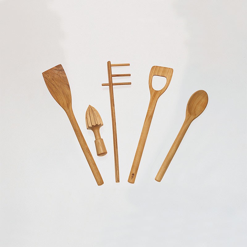 Set de 6 Palas de Cocina - UT106 Marrón - Alessi