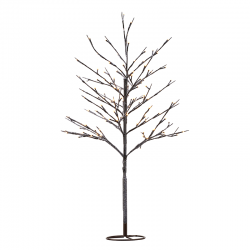 Árbol de Navidad 240 Led Blanco Cálido/Nieve - Alex Marrón - Sirius SIRIUS SR60348