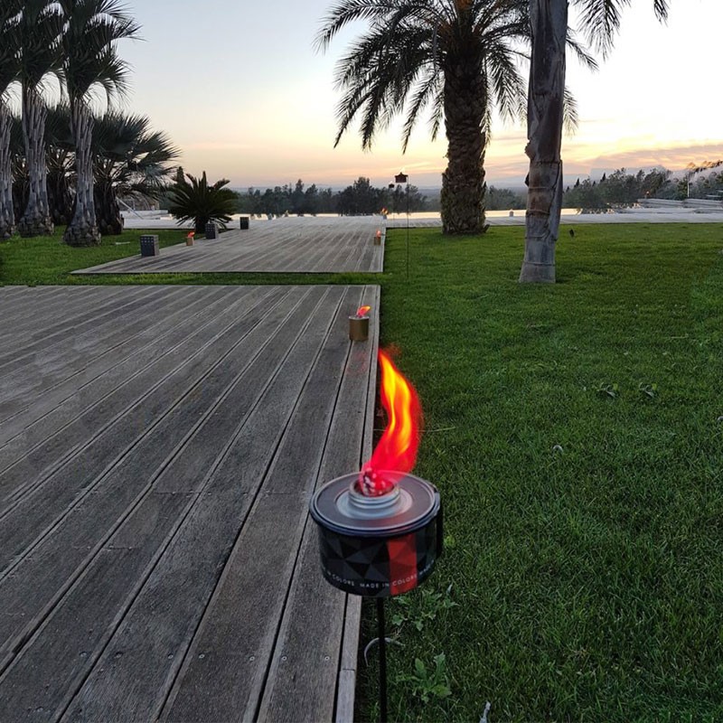 Outdoor Torches Red Made In Colors